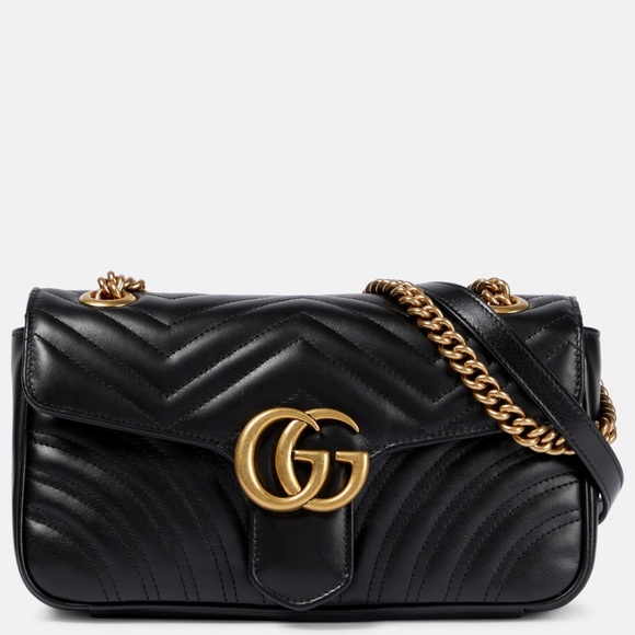 Gucci GG Marmont Black Flap Bag; EUC - Picture 1 of 13
